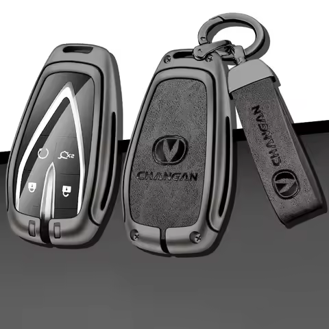 Zinc Alloy Car Key Case Cover for Changan Eado Unit CS35plus CS55plus CS75plus Smart Protected Keych