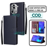 Case hp for OPPO RENO 11 PRO 5G Premium flip wallet flip case Magnet Casing flip cover handphone wallet