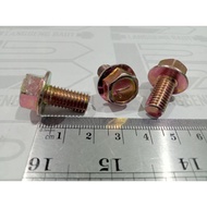 Flange Bolts M8 x 16 Yellow / Lock Tread Bolts 12 Length 1/6 cm M8x16