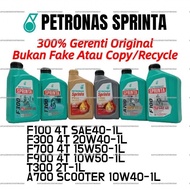 PETRONAS OIL F100 F300 T300 F700 A700 SCOOTER F900 4T PETRONAS SPRINTA MINYAK HITAM ENGINE OIL ULTRA
