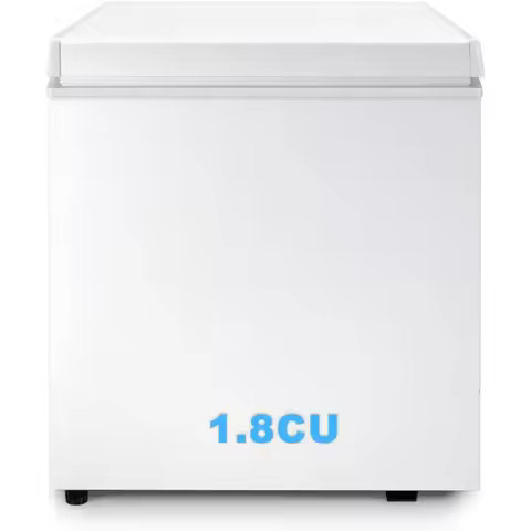 1.8 Cu.Ft Chest Freezer Deep Freezer Holds Up to 50L Small Freezer with Adjustable 7 Thermostat Remo