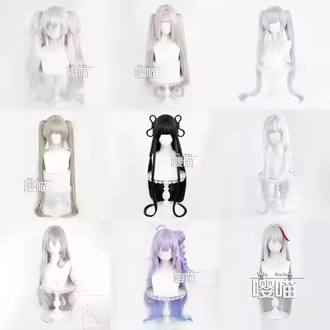 Game Azur Lane USS Laffey Synthetic Wigs Cosplay Costumes Anime Janus Halloween Cat Wig Shinano Cosp