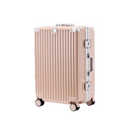【FJ】多功能28吋鋁框防爆行李箱KA28(USB延伸充電孔方便充電)/ 粉色