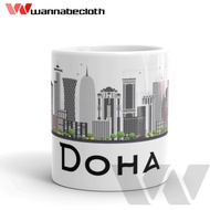 Qatar Doha Glass Qatar Doha Mug Qatar Souvenir World City Mug