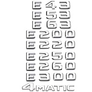 Car Trunk Letters Logo Emblem Badge Decals Sticker For Mercedes-Benz E Class E43 E53 E63 E200 E220 E