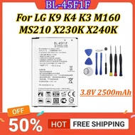 BL-45F1F 3.8V 2500mAh Battery For LG K9 K4 K3 M160 MS210 X230K X240K LV3 2017 Version K8 Mobile Phon
