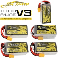Tattu R-Line 3.0 V3 1300/1400/1550/1800/2000mAh 120C 4S 6S 14.8V Lipo Battery XT60 Plug FPV Racing D
