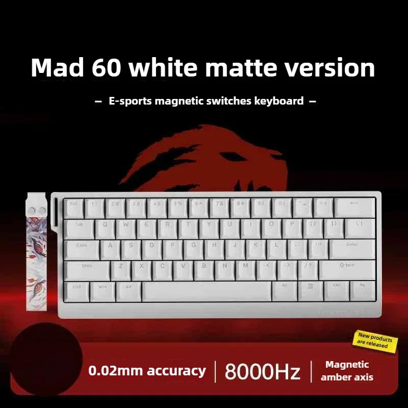 FGG MAD60 Gaming RGB Magnetic Axis Keyboard Game Dedicated Full Key Hot Swap Quick Response Entry Le