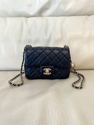 Chanel Mini Square Black Gold Ball 香奈兒方胖子金球