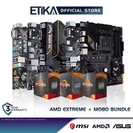 AMD Extreme AM4 Ryzen 5 5600X | Ryzen 7 5700X | Ryzen 9 5900X Processor + ASUS, MSI Motherboard Bund