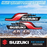 MESIN Suzuki 40 BOAT Engine Outboard STICKER