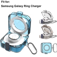 for Samsung Galaxy Ring Charger Protector Cover with Carabiner, Slim Flexible Full Protection TPU Pr