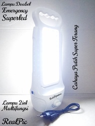 Lampu Cas Emergency Super Terang - Lampu Led Emergency Besar - Lampu Emergency Cas Charger Rechageab