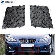 NOBELJIAOO Car Front Bumper Lower Mesh Grille Plate Trim Cover Accessories For BMW E60 E61 M Body Ki