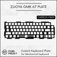 [READY STOCK] ZUOYA GMK 67 FR4 / POM / CARBON FIBER / BRASS / ALUMINIUM Plate for Mechanical Keyboar