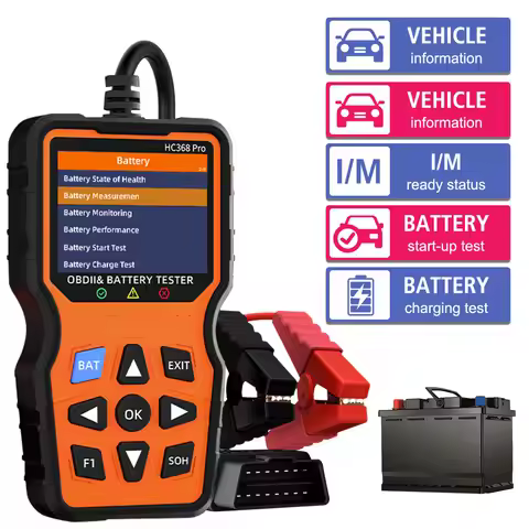 Fault Code Clear Battery Tester Universal Check Engine System Code Reader OBD II Scanner HC368 Pro C