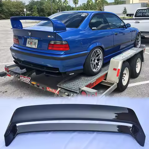 E36 wing spoiler for bmw M3 1990-2000 sports spoilers gt silver rear for aileron tuning car ABS Glos