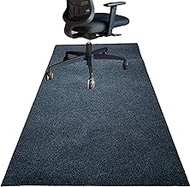 AmiiLive Office Chair Mat for Hardwood 36"x48" Computer Gaming Desk Floor Mat for Rolling Chair Non Slip Floor Protector,Black