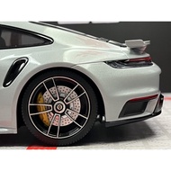 Mini Cut 1: 18 Porsche 911 turbo s Porsche Alloy Car Model Silver 992