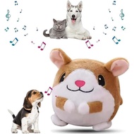 Mainan Anjing Interaktif HOIDOKLY, Mainan Mewah Mudah Alih Aktif, Mainan Bola Melantun Anjing, Bola 