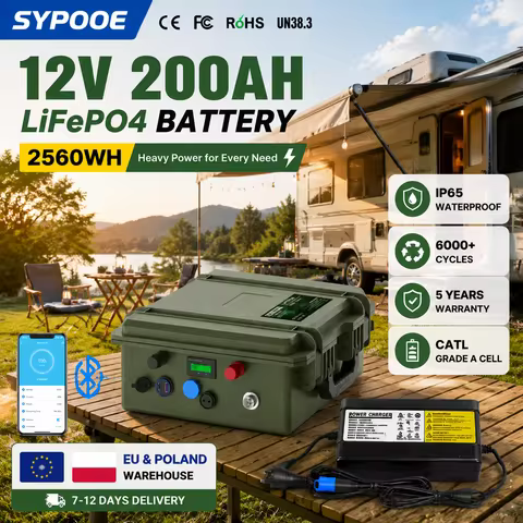 Fishing Batterie Lithium 12v Lifepo4 Battery 50AH 100AH 150AH 200AH Externe Portable IP65 Waterproof