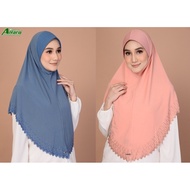 (Alfaro XL Dagu) Tudung Sarung Instant Mosscrepe XL Berdagu by Alfaro Exclusive