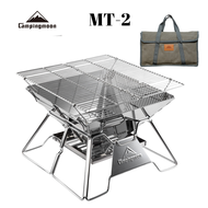 [ของแท้พร้อมส่ง ]​เตาปิ้งย่าง Campingmoon MT2 เตาพกพา เตาสแตนเลส Campingmoon รุ่น  MT2