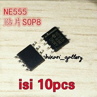 [10 Pcs] NE555 IC PRECISION TIMER SOP-8 SMD Original / IC Precision Timer SMD NE555 Ori isi 10pcs