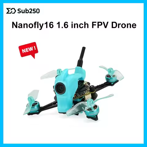 Sub250 1s Nanofly16 1.6Inch 5.8G Stick VTX Antenna with ELRS 2.4G / TBS Nano RX Freestyle Quadcopter