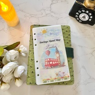 6 pcs Saving A6 Cash Envelope @ Savings Road Map