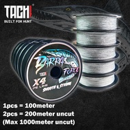 【Great discount】TACHI BARRA FORCE PE 4X Casting Braided Line 100M 6-60lbs Line Saltwater Freshwater 