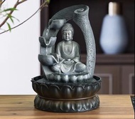 流水佛像，財源滾滾，風水/ 水晶球，擺設，招財進寶，家居擺設，加濕器 water fountain home decoration
