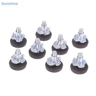 Sun 20Pcs M6 Thread Adjustable Furniture Levelers Screw In Chair Feet Easy To Use Adjustable Leg Lev