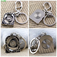 FLUME Spinning Rotor Keychain, Zinc Alloy Mechanical Automotive Engine Rotary Keyring, Decoration Sm