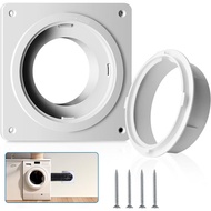 Dryer Vent Wall Plate with Quick Connect & Disconnect, Twist Lock Dryer Vent Connector Kit, 4 Inch D
