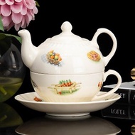 英國製Aynsley甜蜜花園骨瓷Tea for one個人下午茶茶具咖啡杯壼具