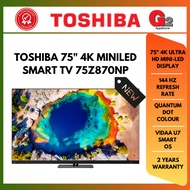 TOSHIBA 75" 4K MiniLED SMART TV 75Z870NP