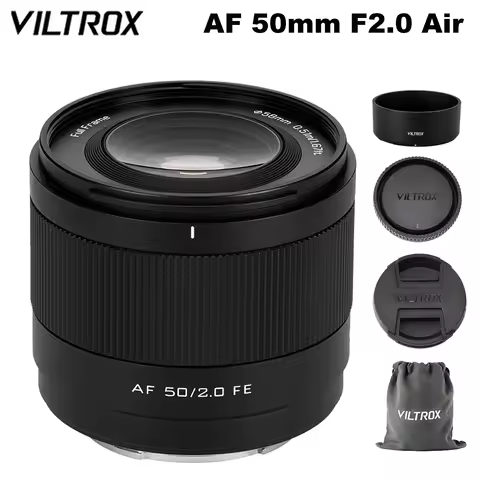 Viltrox AF 50mm f2.0 air Full Frame Auto Focus Lens for Sony E 6700 A7C2 A7CR A7M4 Nikon Z Z5 Z5 II 