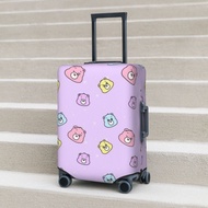 Sanrio Keroppi Kuromi Washable Travel Luggage Cover Funny Cartoon Suitcase Protector Fits 18-32 Inch Luggage