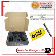 Bor Baterai Jld Hitam 12S Cordless Drill J12S Promo Terbatas