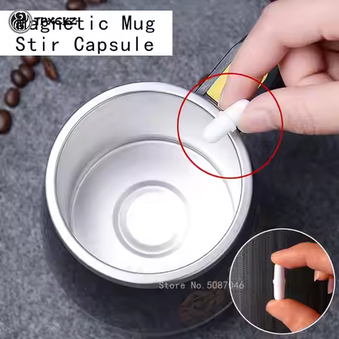 Automatic Self Stirring Magnetic Mug Capsule Cylindrical Magnetic Stirring Rod Non-Corroding Smart M