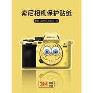 Suitable for Sony A7M4 Camera Protective Film SONYA74 Body 3M Sticker a7m3 Anime SpongeBob SquarePan