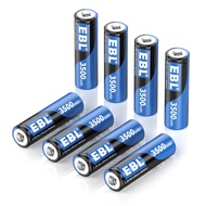 EBL Lithium Batteries AA 3500mAh, 8 Pack 1.5V Super Lithium Longest Lasting Non-Rechargeable AA Lith