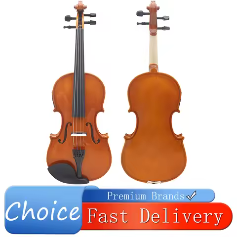 Astonvilla 4/4 Electric Acoustic Violin Maple Solid Wood EQ Acoustic Violin Fiddle Stringed Instrume
