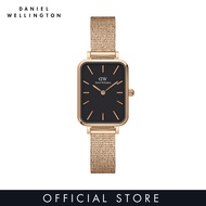 Daniel Wellington Quadro Pressed Melrose 20x26mm Rose gold with Black Dial - Watch for women - Womens watch - Fashion watch - DW Official - Authentic นาฬิกา ผู้หญิง นาฬิกา ข้อมือผญ