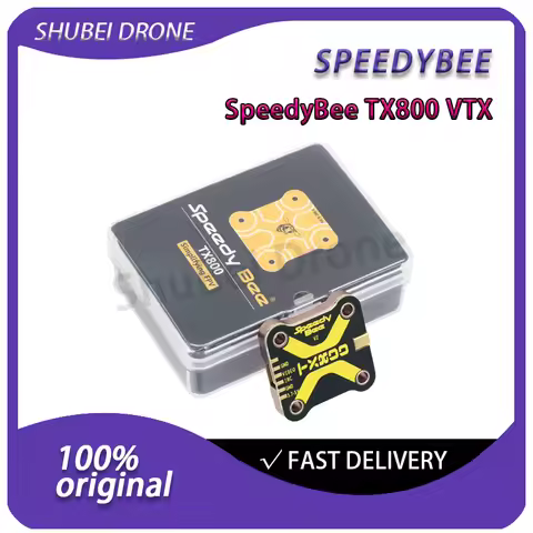 SpeedyBee TX800 VTX 5.8G 48CH Pit/25mW/200mW/400mW/800mW Video Transmitter Support IRC Tramp 20x20mm
