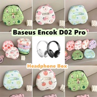 【imamura】 For Baseus Encok D02 Pro Headphone Case Summer Cartoon Headset Storage Bag Casing Box