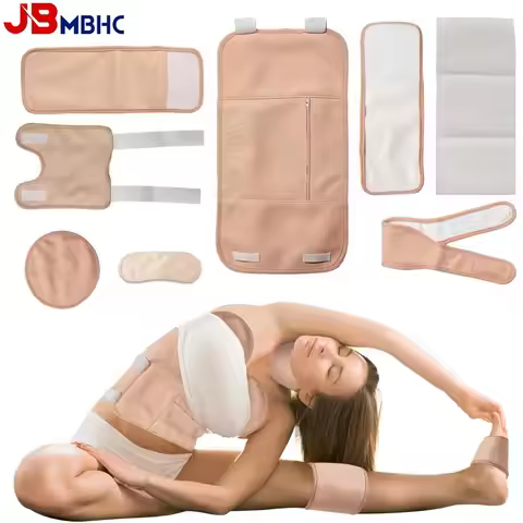 Castor Oil Pack Wrap Reusable Organic Cotton Castor Oil Packs with Adjustable Elastic Strap Castor O