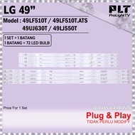 LG 49" LAMPU TV 49LF510T / 49LF510T.ATS / 49UJ630T / 49LJ550T LED TV BACKLIGHT LG 49 INCH LED TV 49L