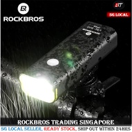 [SG SELLER] RockBros light bicycle light bicycle front light bicycle torchlight rechargeable light L